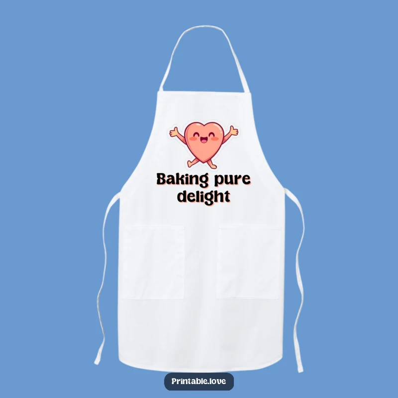 Funny Heart Apron: Joyful Cooking, Perfect Gift for Happy Chefs