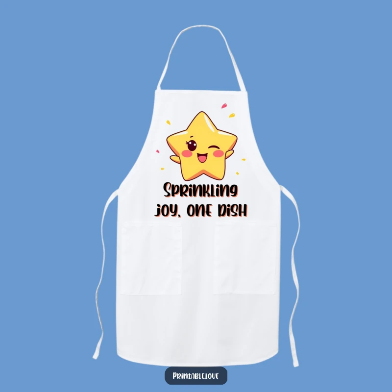 Funny Star Apron: Cheeky Winker for Kitchen Fun, Great Funny Gift!