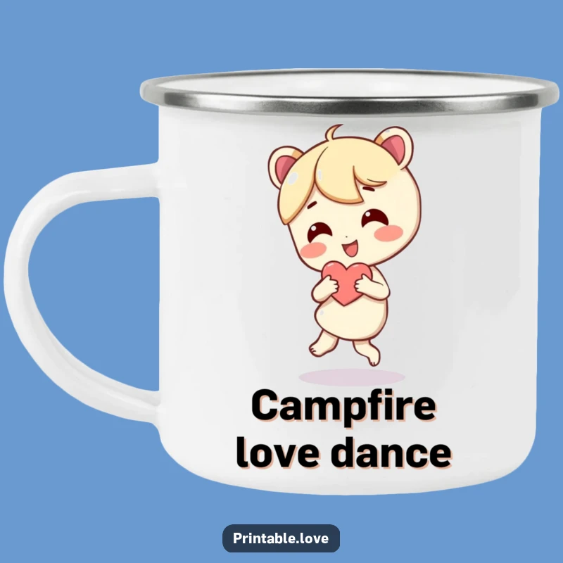 Durable Funny Giddy Dancer Heart Camping Mug: Outdoor Joy Gift