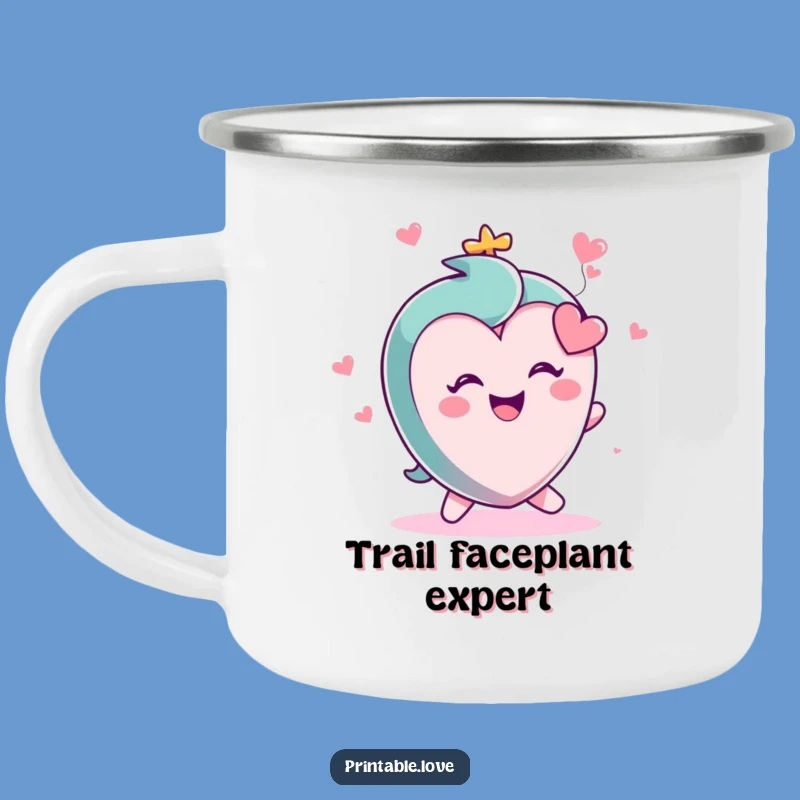 Funny Small Heart Camping Mug: Tripping with Glee Outdoors!