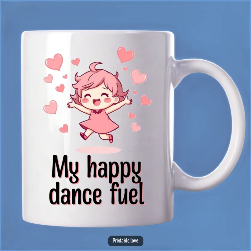 Funny Dancing Heart Character Mug: A Joyful Celebration and Perfect Funny Gift