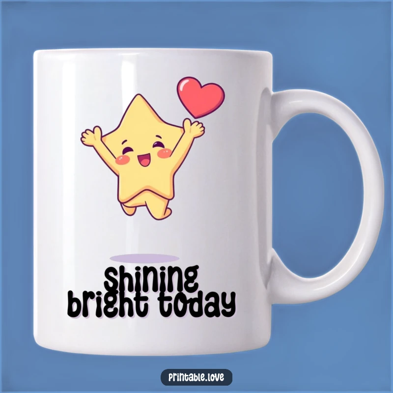 Funny Kawaii Star Leap Mug: The Perfect Funny Gift for Shining Personalities