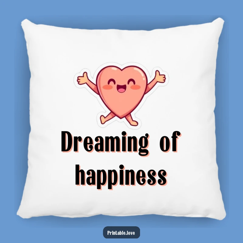 Funny Heart Pillow: Cozy Joy, Perfect Gift for Happy Homes