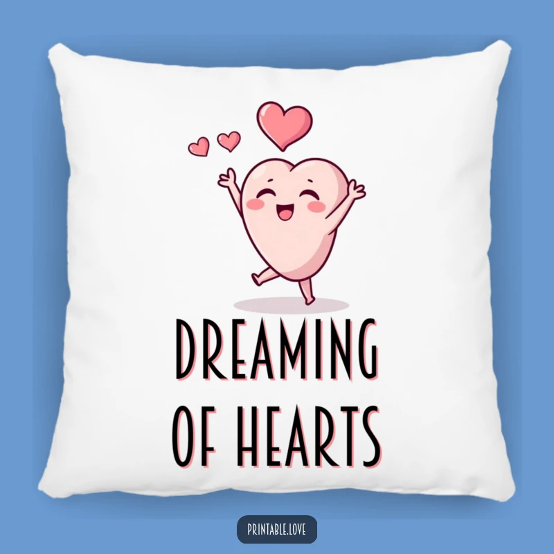 Funny Tiny Heart Pillow: Cozy Heart Toss Comfort Gift