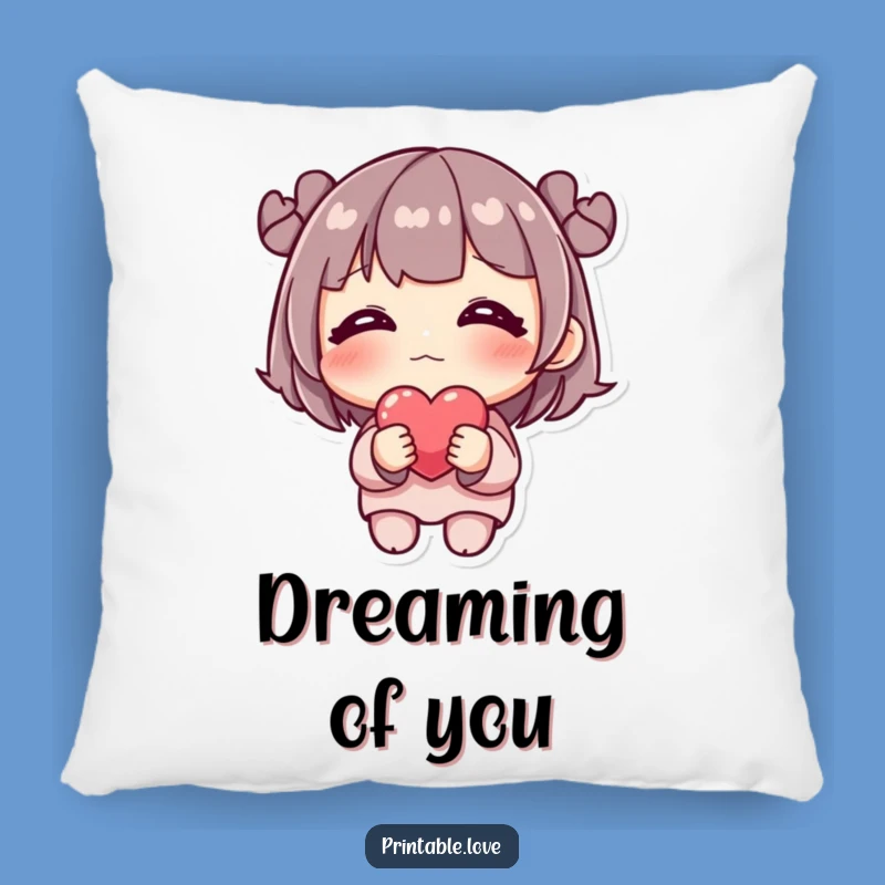 Funny Shy Heart Blushing Character Pillow - Soft & Cute Comfort, Great Funny Gift