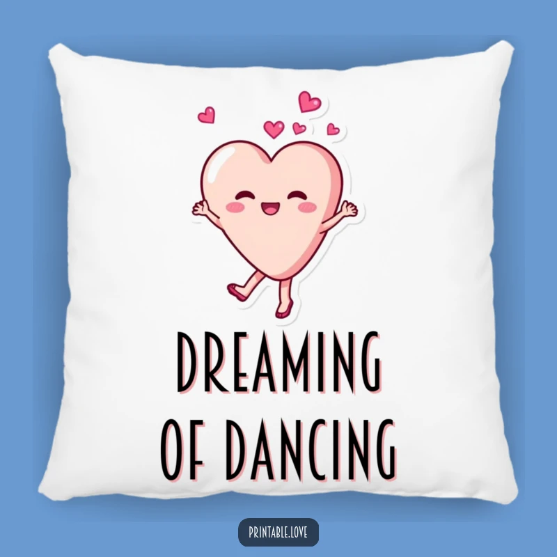 Funny Dancing Heart Pillow: Cozy Comfort and Delightful Vibes