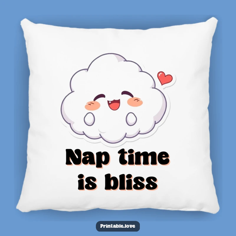Funny Kawaii Cloud Pillow - Soft Giggling Character Cushion, Adorable Funny Gift