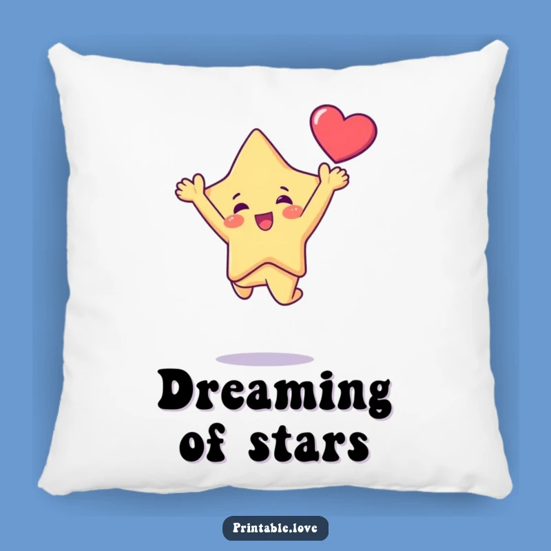 Funny Kawaii Star Leap Pillow: Cuddle Up with Comfort and Cosmic Joy