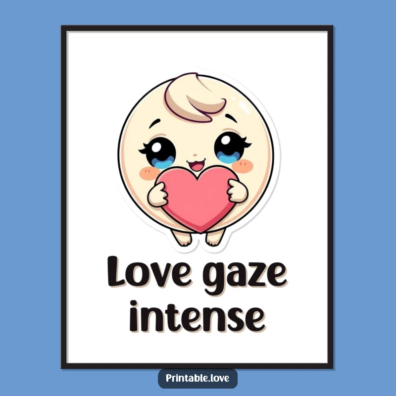 Funny Giggling Heart Digital Art: Instant Love Download, A Perfect Gift