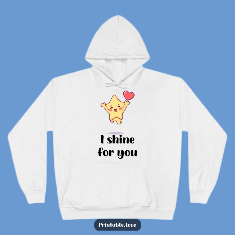Cozy Funny Kawaii Star Leap Hoodie: Warmth and Whimsy for Your Everyday!