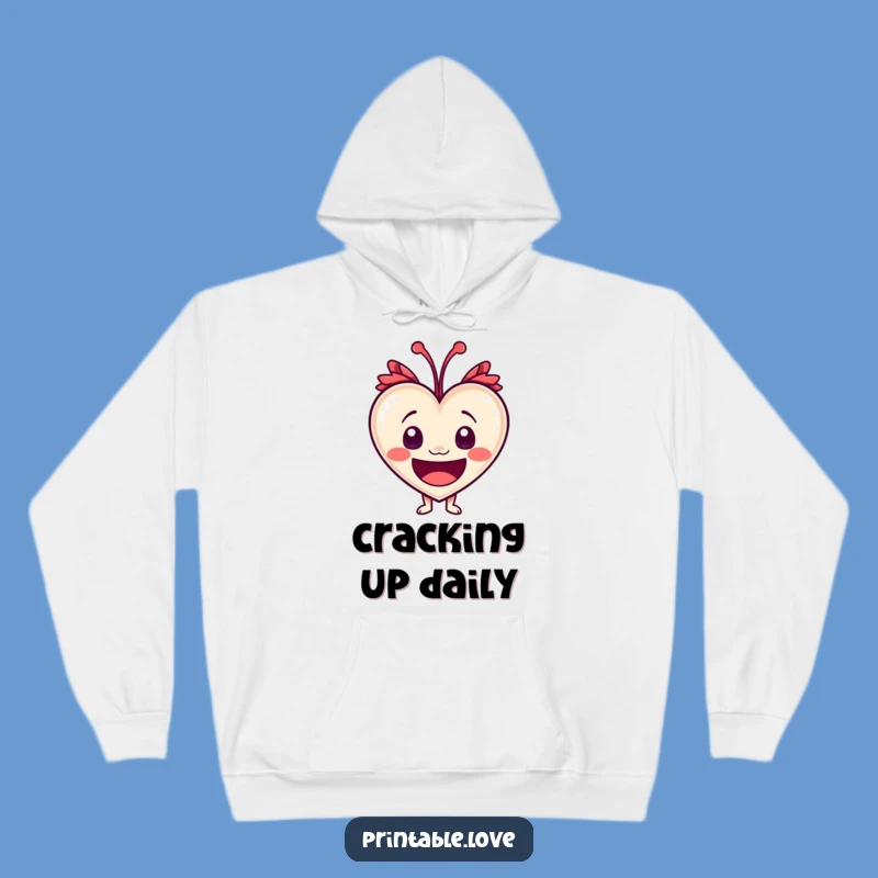 Cozy Funny Laughing Heart Hoodie: Embrace Laughter and Warmth