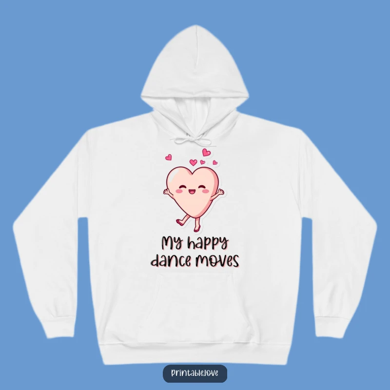 Cozy Funny Dancing Heart Hoodie: Wrap Yourself in Delightful Warmth