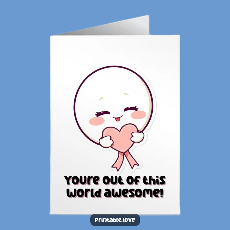 Free Printable Congrats Card: Cheeky Moon Celebration Funny Downloadable Gift