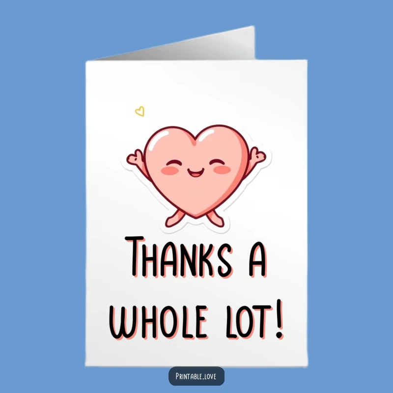 Free Printable Thankful Heart Card: Joyful DIY Downloadable Gratitude Gift