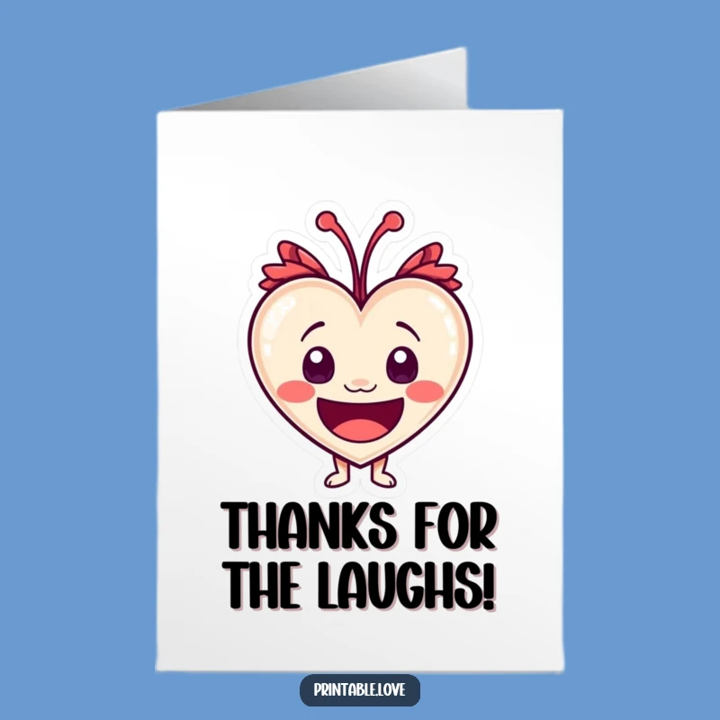 Free Printable Thank You Laugh Card: Heartfelt DIY Downloadable Humor Gift