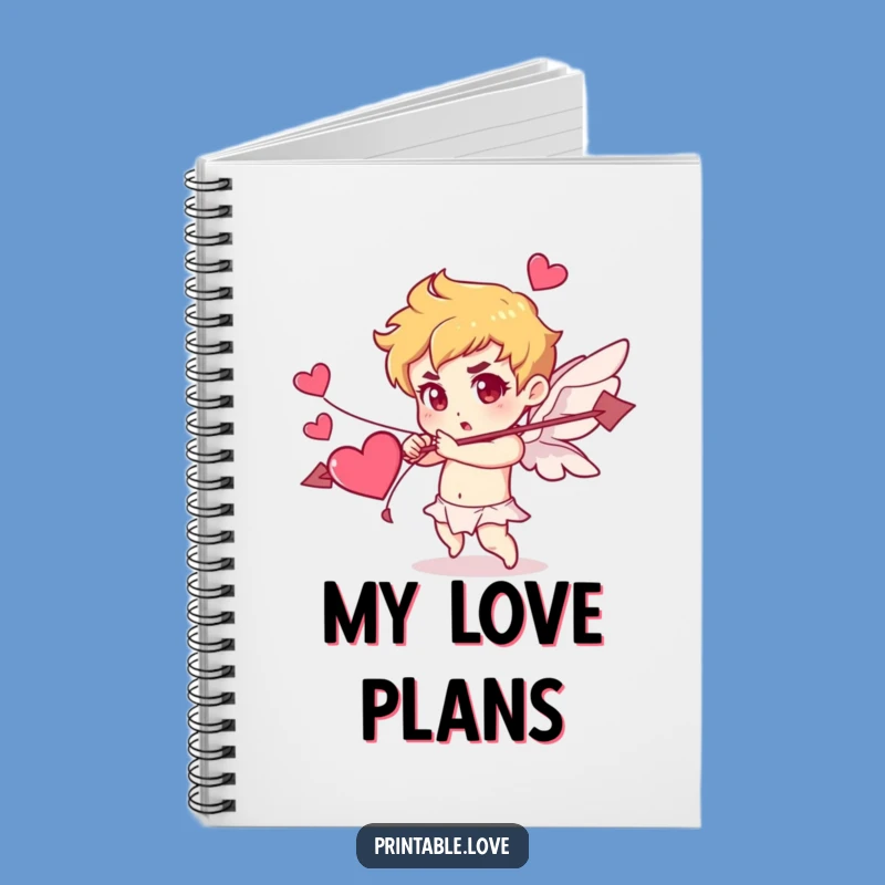 Funny Cupid Notebook: Jot Down Love Notes with Heart Arrows, Determined Gift