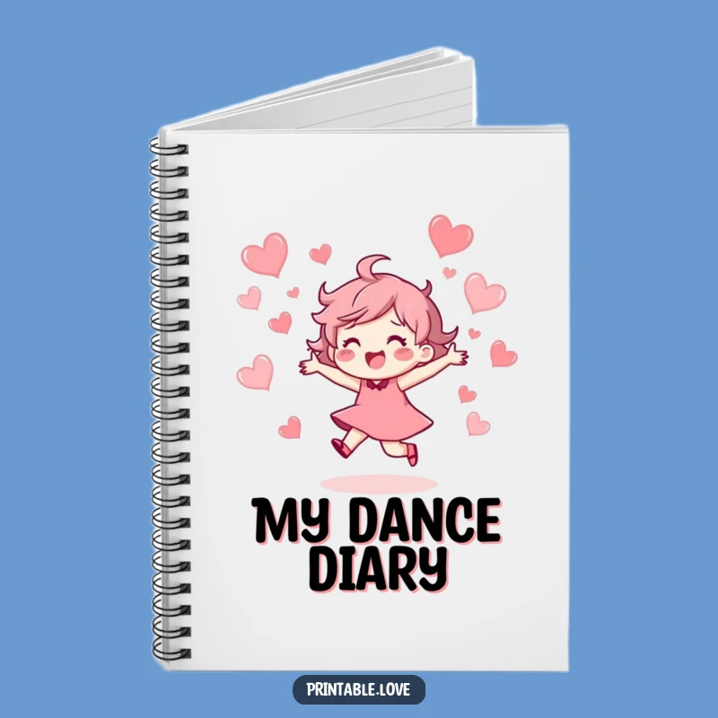 Funny Dancing Heart Character Notebook: Jot Down Happy Thoughts - A Perfect Funny Gift