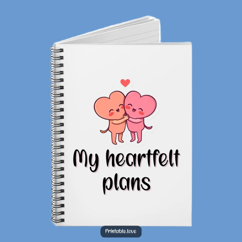 Funny Hugging Hearts Notebook: Journal Your Love and Connections