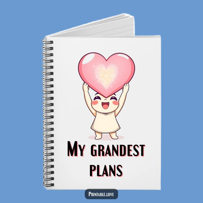 Funny Joyful Heart Notebook: Giant Heart Journal Gift