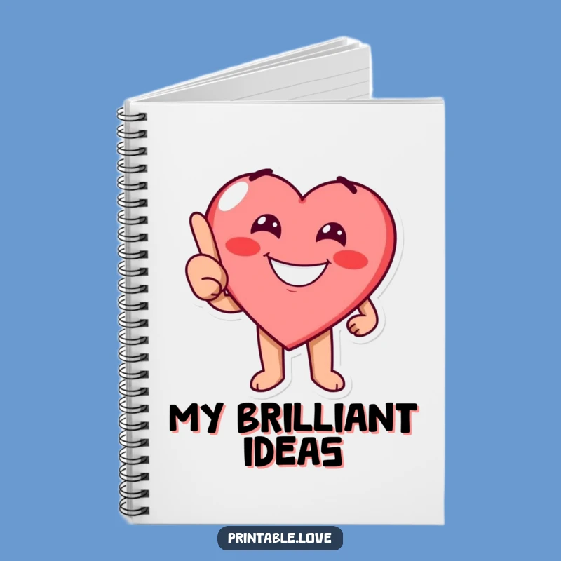 Funny Pointing Heart Notebook: Jot Down Directions with Cheer