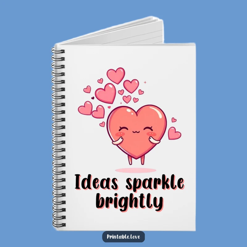 Funny Sparkly Hearts Notebook: Jot Down Magic, Ideal Funny Gift for Dreamers