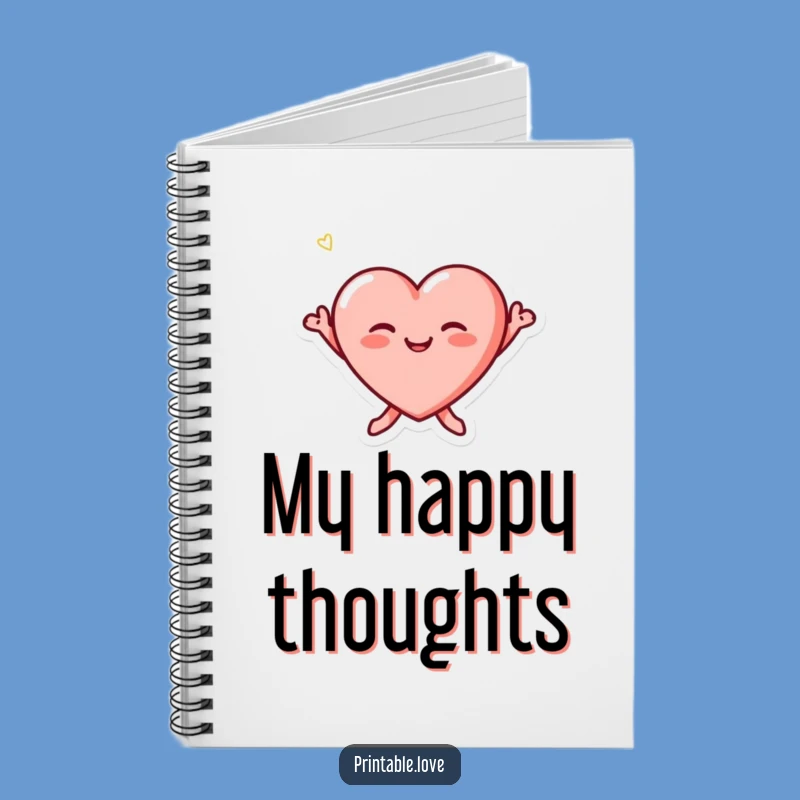 Funny Tiny Heart Notebook: Journal Your Joy with Blushing Cheeks