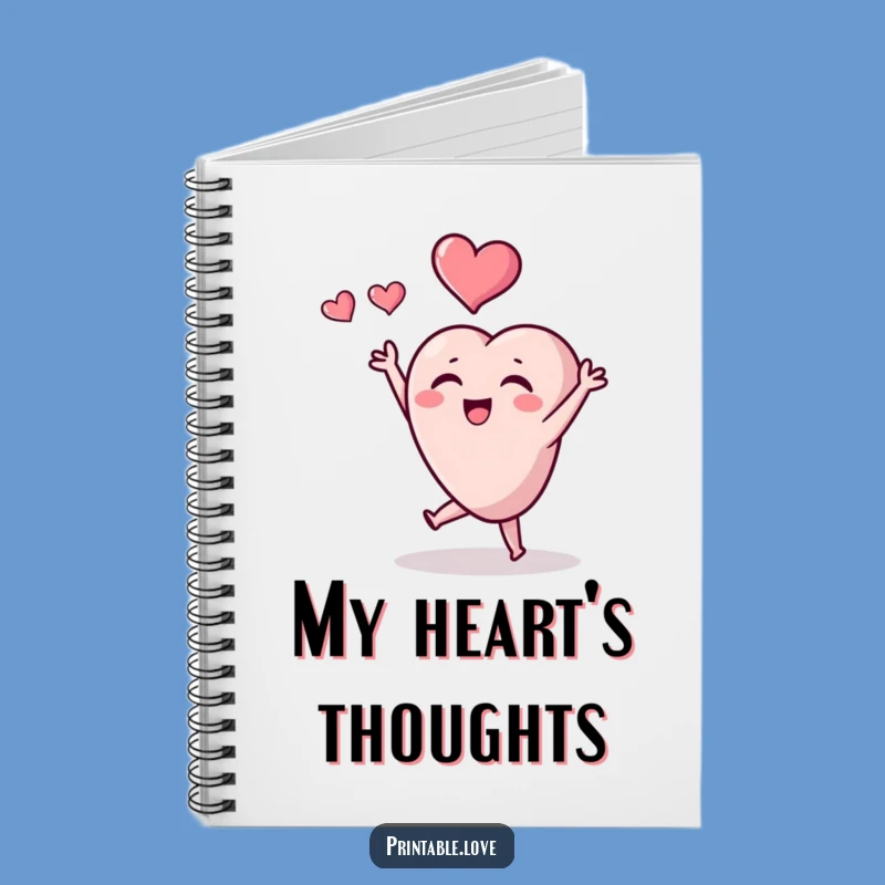 Funny Tiny Heart Notebook: Joyful Heart Toss Journal Gift