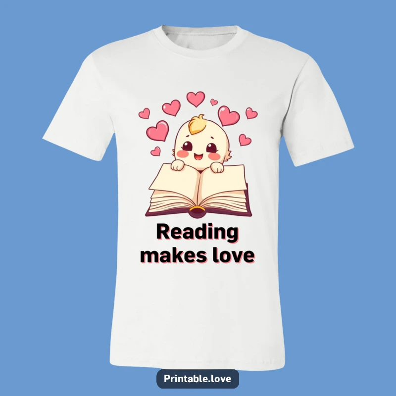 Funny Book T-Shirt: Flying Hearts of Joy, a Hilarious Reader's Gift