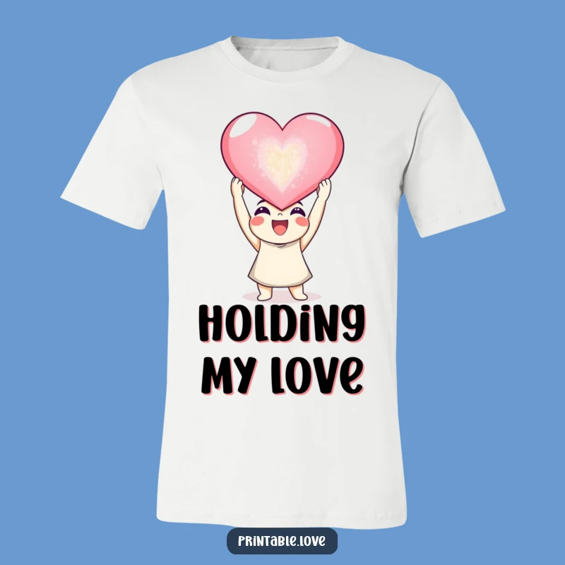 Funny Joyful Heart T-Shirt: Giant Heart Tee for Expressive Souls
