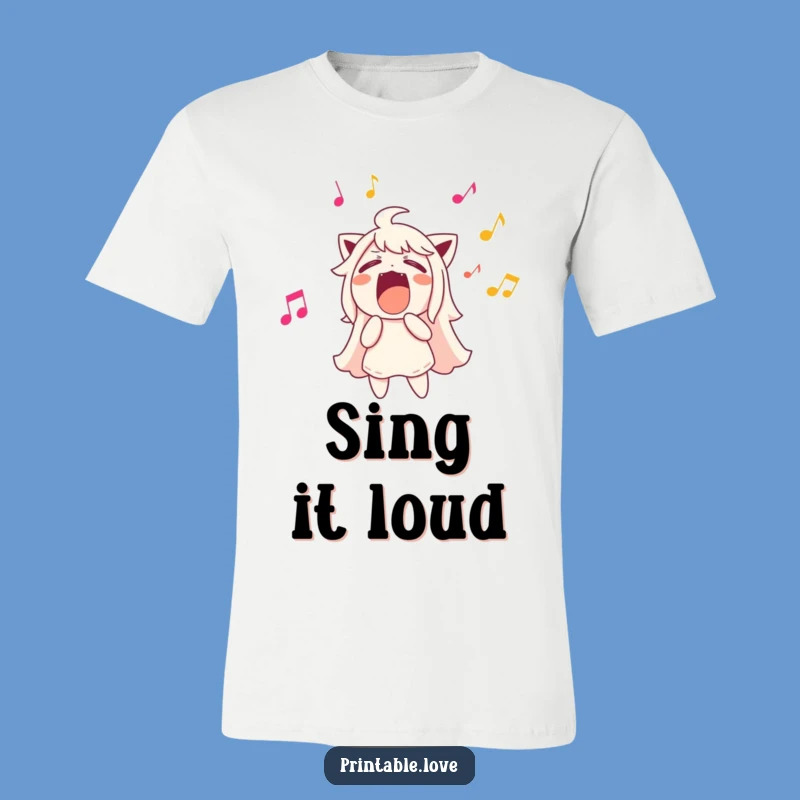 Funny Music T-Shirt: Loud Singer Vibes, Hilarious Tee for Melodious Souls!