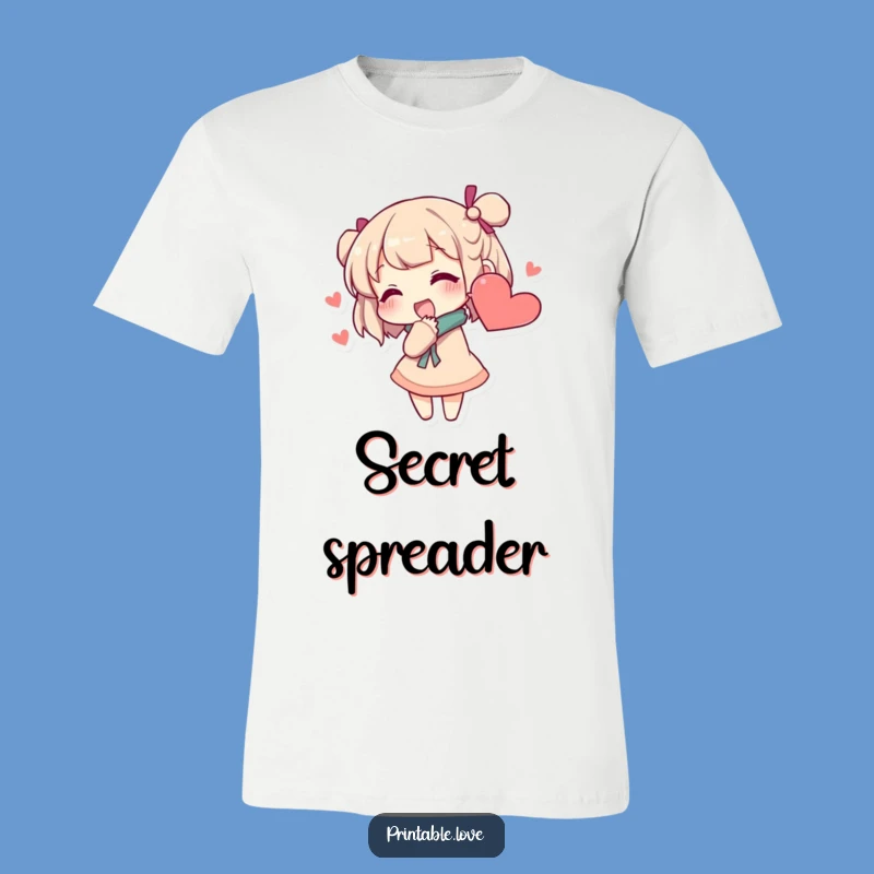 Funny Secret Whisper T-Shirt: Heart Ear Tee for Confidantes
