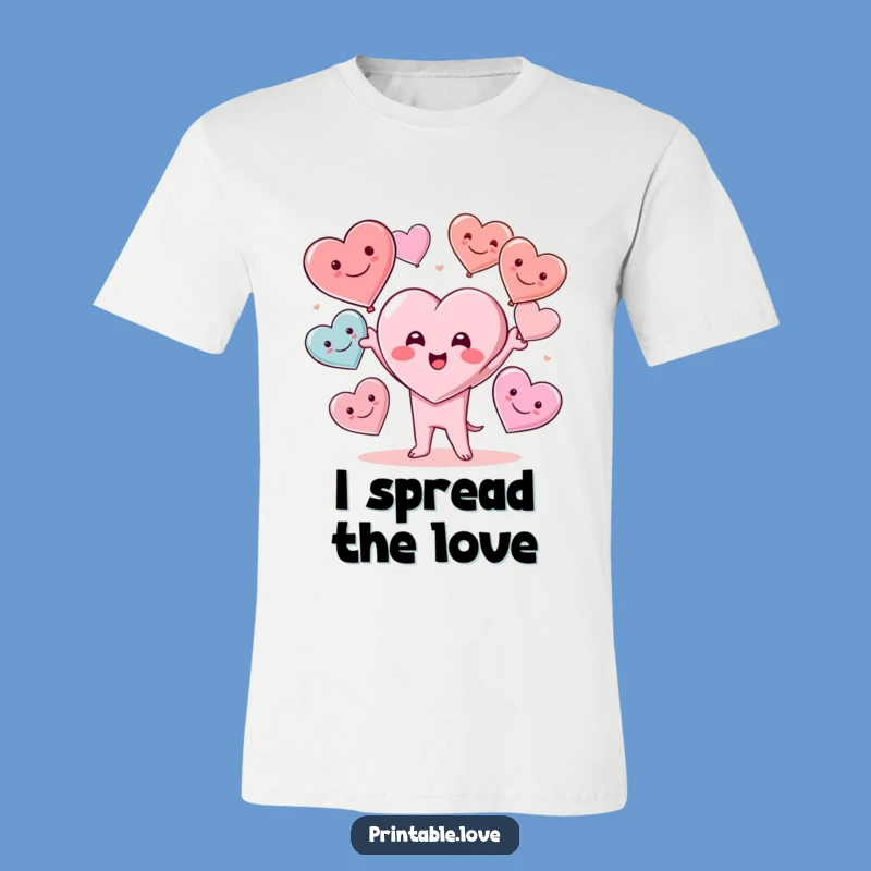 Funny Kawaii Heart Juggler T-Shirt: Wear Your Heart(s) with Joy!