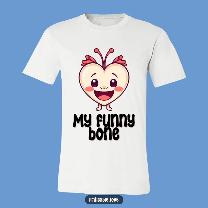 Funny Laughing Heart T-Shirt: Wide Eyes of Pure Hilarity, Fun Tee