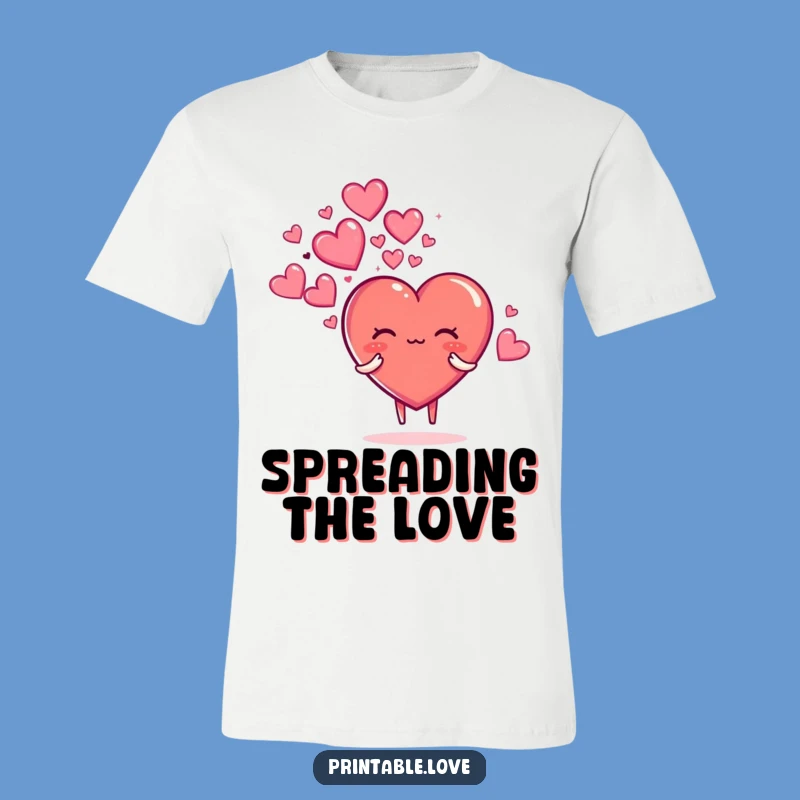 Funny Heart Sparkle T-Shirt: Whimsical Love Cloud Design, Ideal Funny Gift