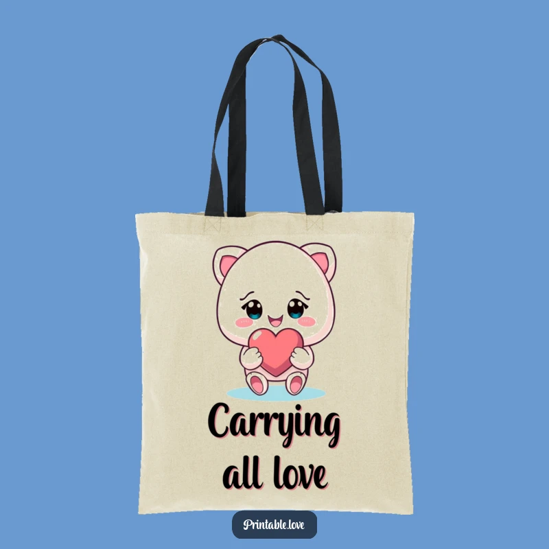 Funny Heart Gifter Tote Bag: Carry Love & Joy Everywhere You Go